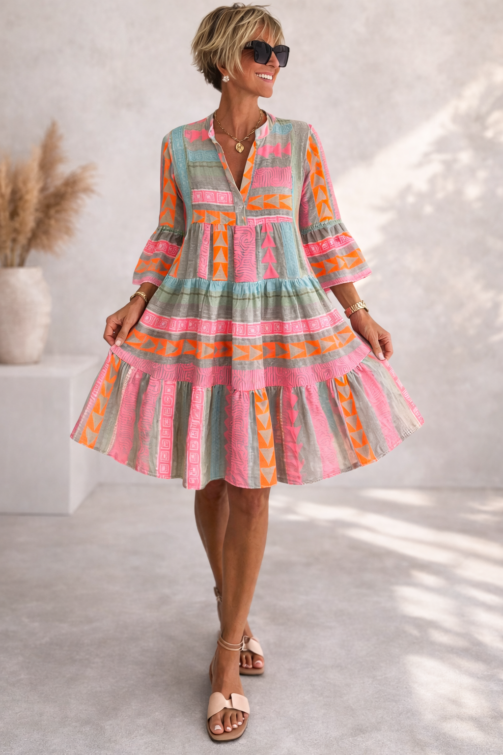 Lucia | Zwevende Midi-Jurk